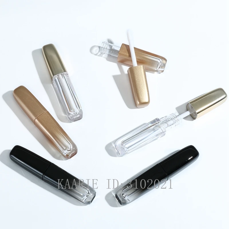 3.5ml 50/100pcs Empty AS Gradient Gold&ampBlack Lip Gloss Tube DIY Portable Liquid Lipstick Container Cosmetic Lipgloss Bottle | Красота и