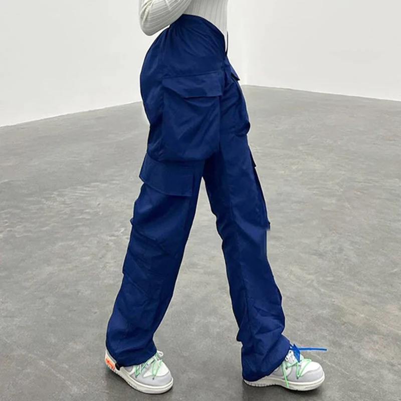 Брюки-карго женские с V-образным вырезом и высокой талией | Женская одежда