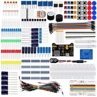 enhanced edition beginner diy electronics basic kit 830 holes breadboard jumper wires resistors buzzer for r3 component set
