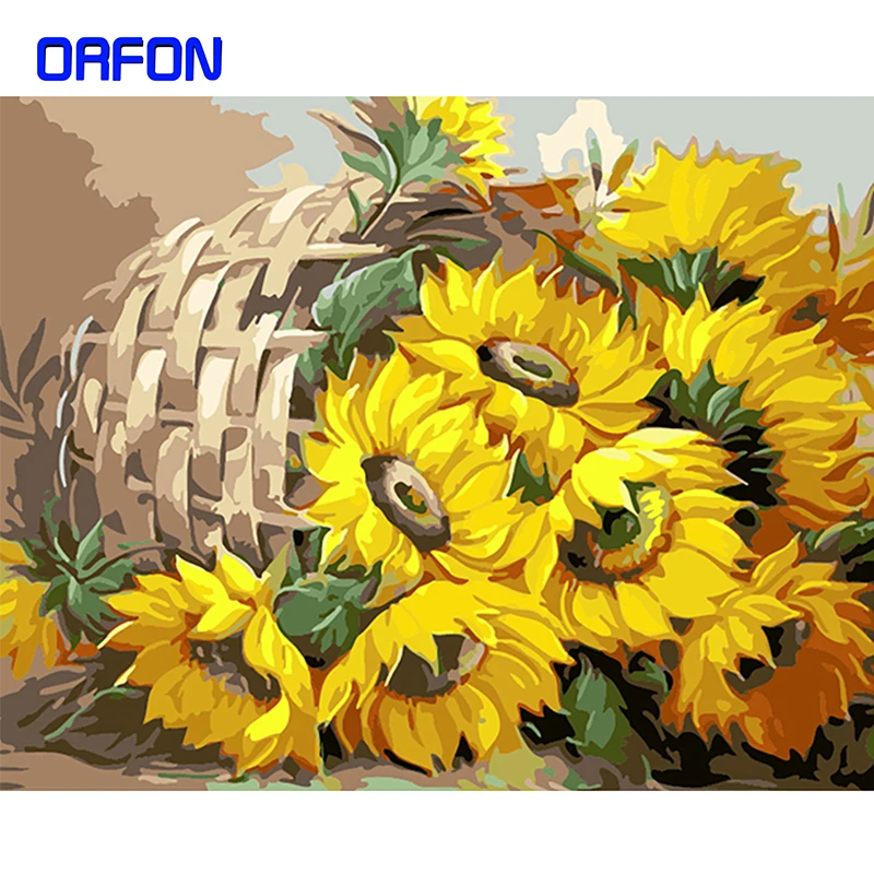 Набор для рисования по номерам на холсте цветы|Картины номерам| |