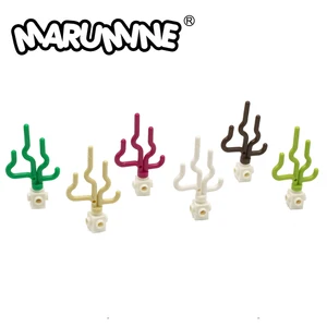 MARUMINE, морская трава, совместимый с 30093, город, стеблей, цветок, натуральное растение, строительные блоки, часть, Классические кубики MOC, строительные игрушки