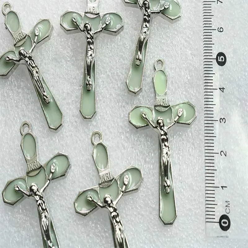 30 шт./Медаль Иисуса благословного Креста разноцветная подвеска-крест | Украшения