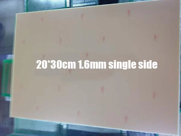 20*30 см 1,0 толстый односторонний стеклопластиковый ламинат FR4 Стекловолоконная плата печатной платы
