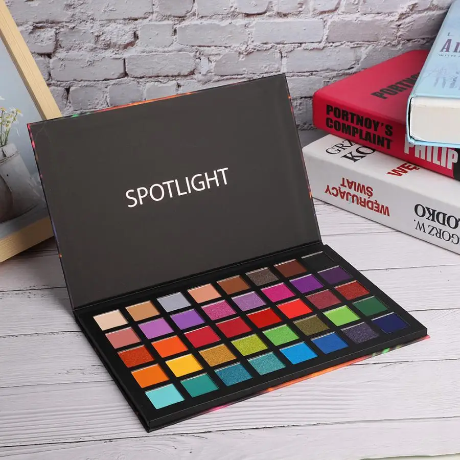 UCANBE пудра для век 40 цветов матовые тени палитра макияжа легко носить