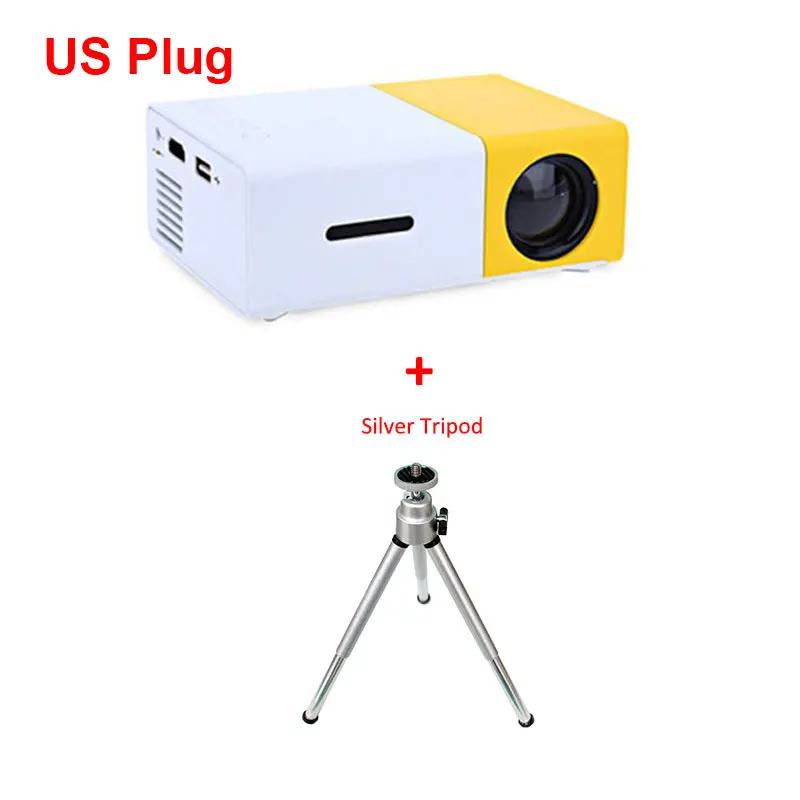 YG300US tripod Salange YG300 проектор мини lcd светодиодный проектор 400-600 люмен 320x240 пикселей лучший видео проектор для детей - Цвет: YG300US tripod