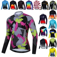 jpojpo team mens cycling jersey long sleeve autumn mountain bike jersey tops camouflage cycling clothing road bicycle jacket