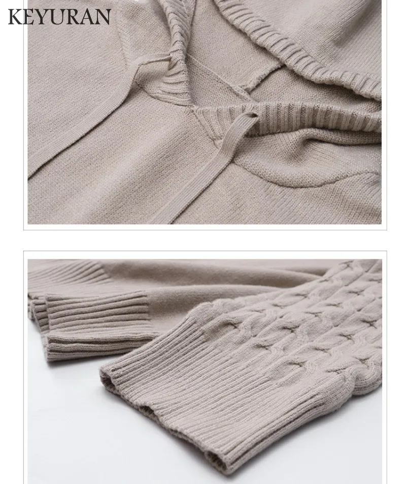 Комплект из 2 предметов: свитер и вязаные штаны Модный женский спортивный костюм