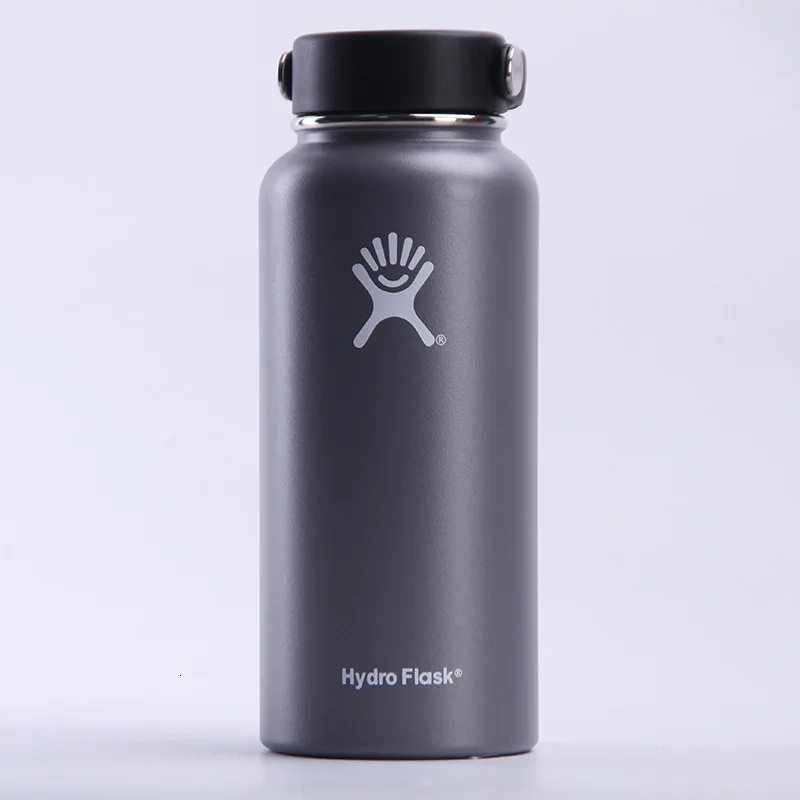 gray Гидрофляга бутылка воды Фрост 32 унции Hidro фляжка сиреневый 40 унций Hyrdoflask 18 унций дропшиппинг Рождественский подарок - Цвет: gray