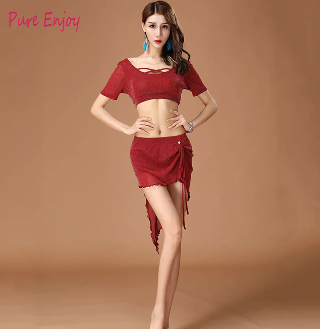 

Belly Dance новый костюм упражнение одежда для женщин начинающих костюмы восточные танцы сексуальный летний танец живота набор