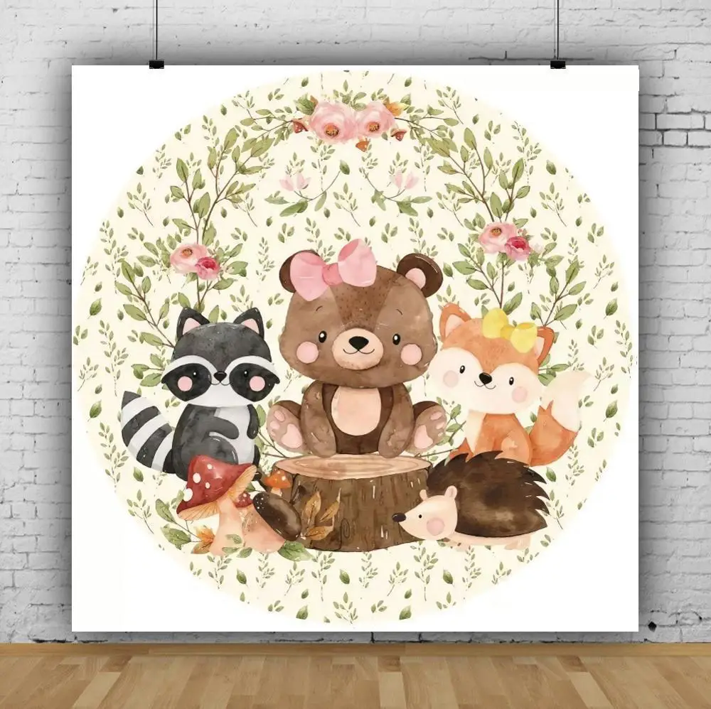 

Фон для фотосъемки с изображением животных оленя белки