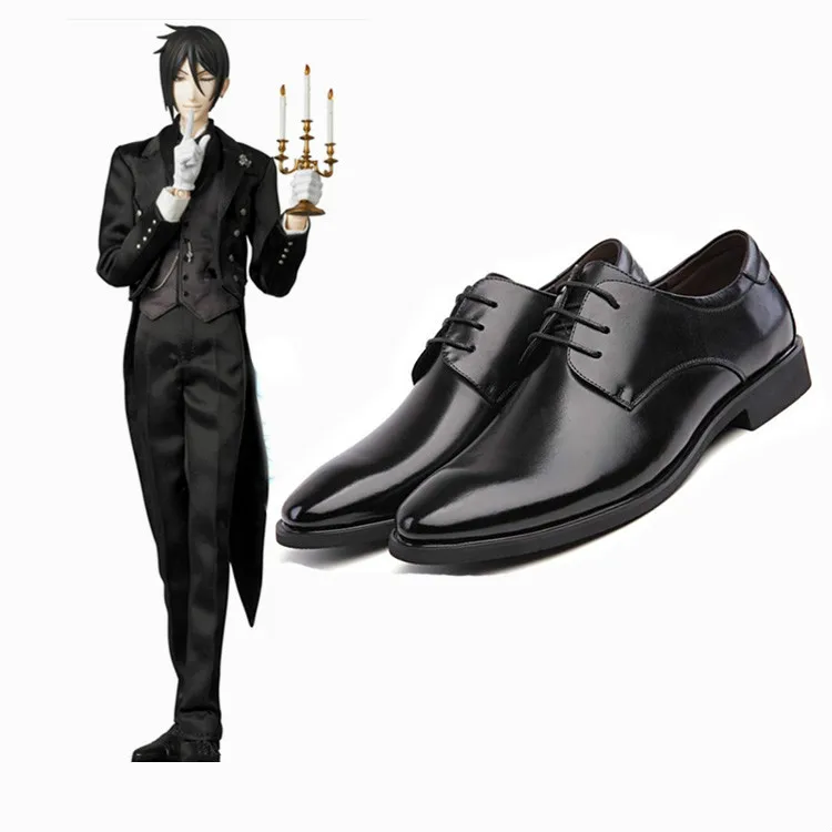 

Anime Black Butler Sebastian Michaelis Cosplay Shoes Ciel Phantomhive Steward For Women Men