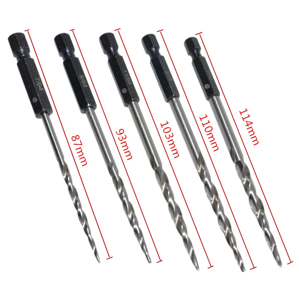 

11pcs High Speed Steel Hex Shank Taper Drill Counter Sink Holes Drilled Carpenter Countersink Bit Reaming Drill