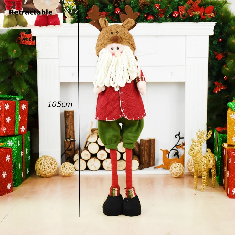santa claus 216 47 см Санта-Клаус Снеговик Рождественские куклы Рождественские украшения для дома выдвижные стоячие игрушки для вечеринки в честь Дня Рождения подарок для детей - Цвет: santa claus 216