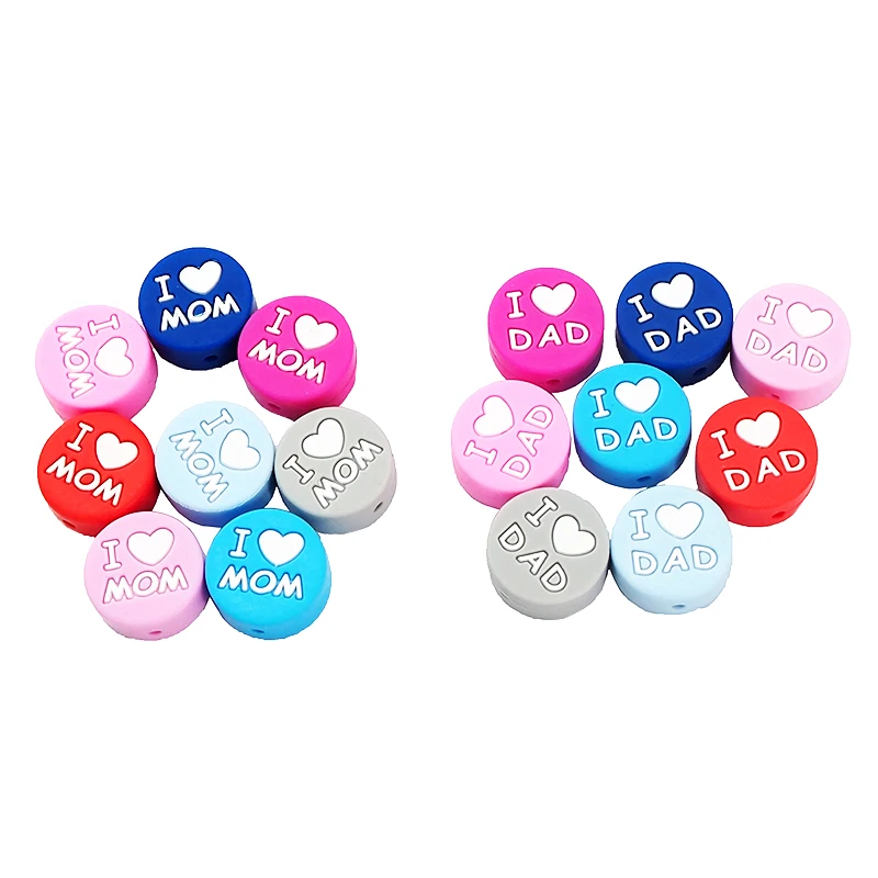 Ченкэй 50 шт в наборе Детские Силиконовые буква прорезыватель из бисера с принтом