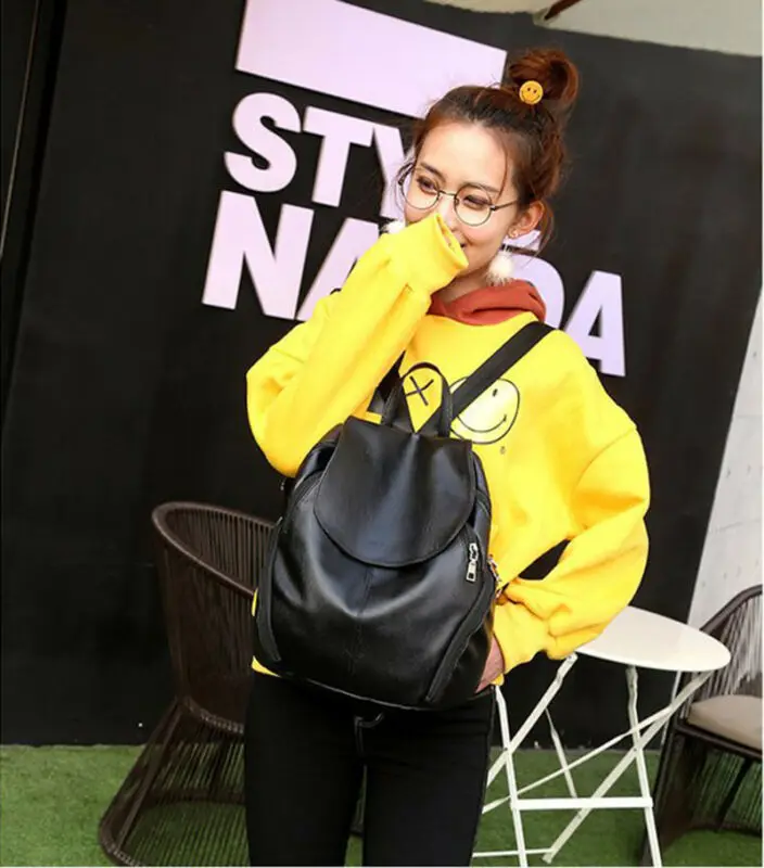 2019 Новый женский рюкзак для путешествий из искусственной кожи через плечо