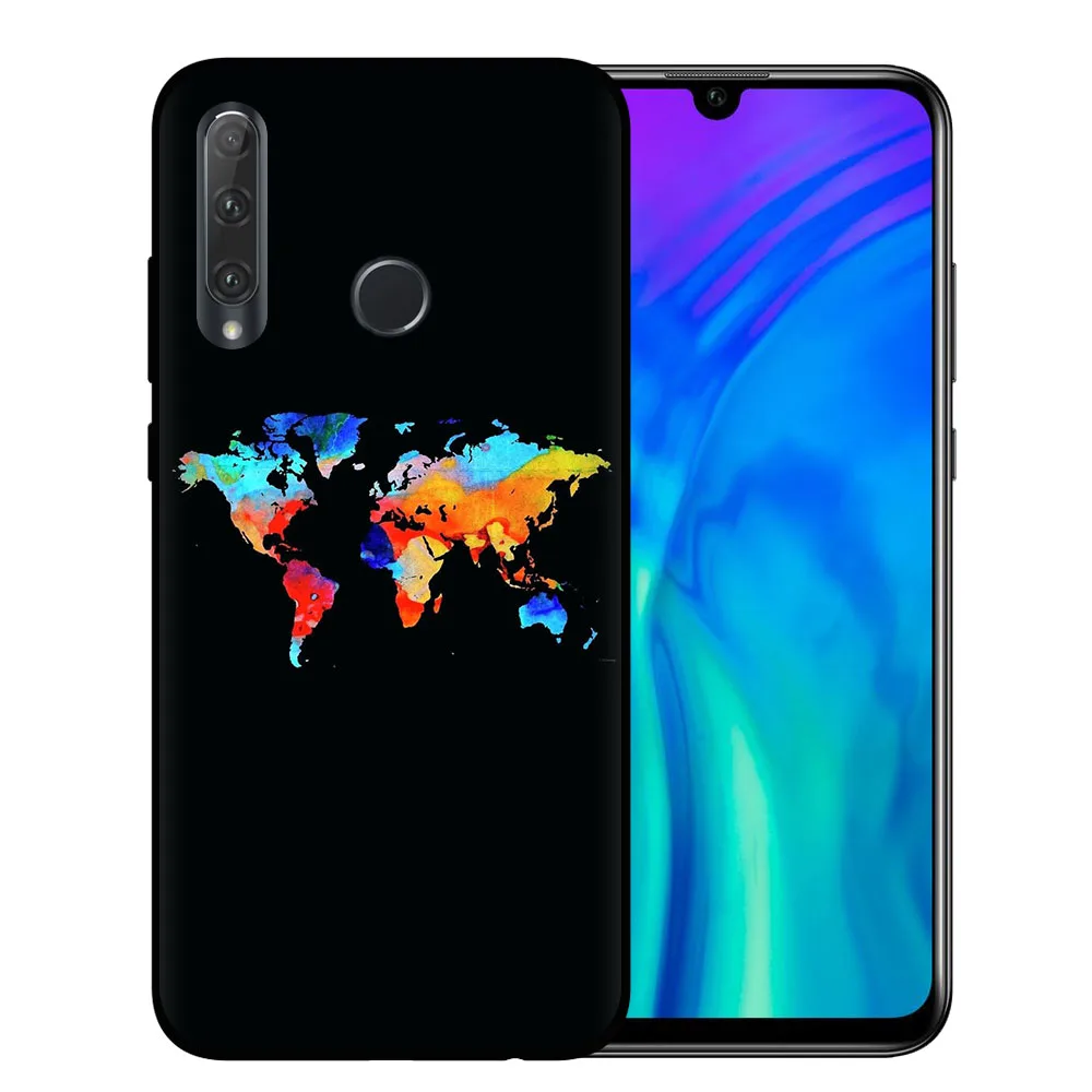 Мягкий силиконовый чехол для телефона Huawei Honor 10 20 Lite Pro 10i 8X 8C 9X P30 World Map Travel