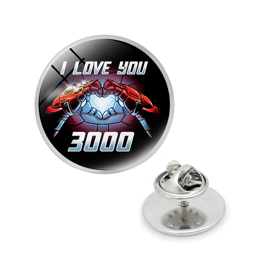 Железный человек Тони Старк я люблю тебя 3000 раз значок броши Мстители