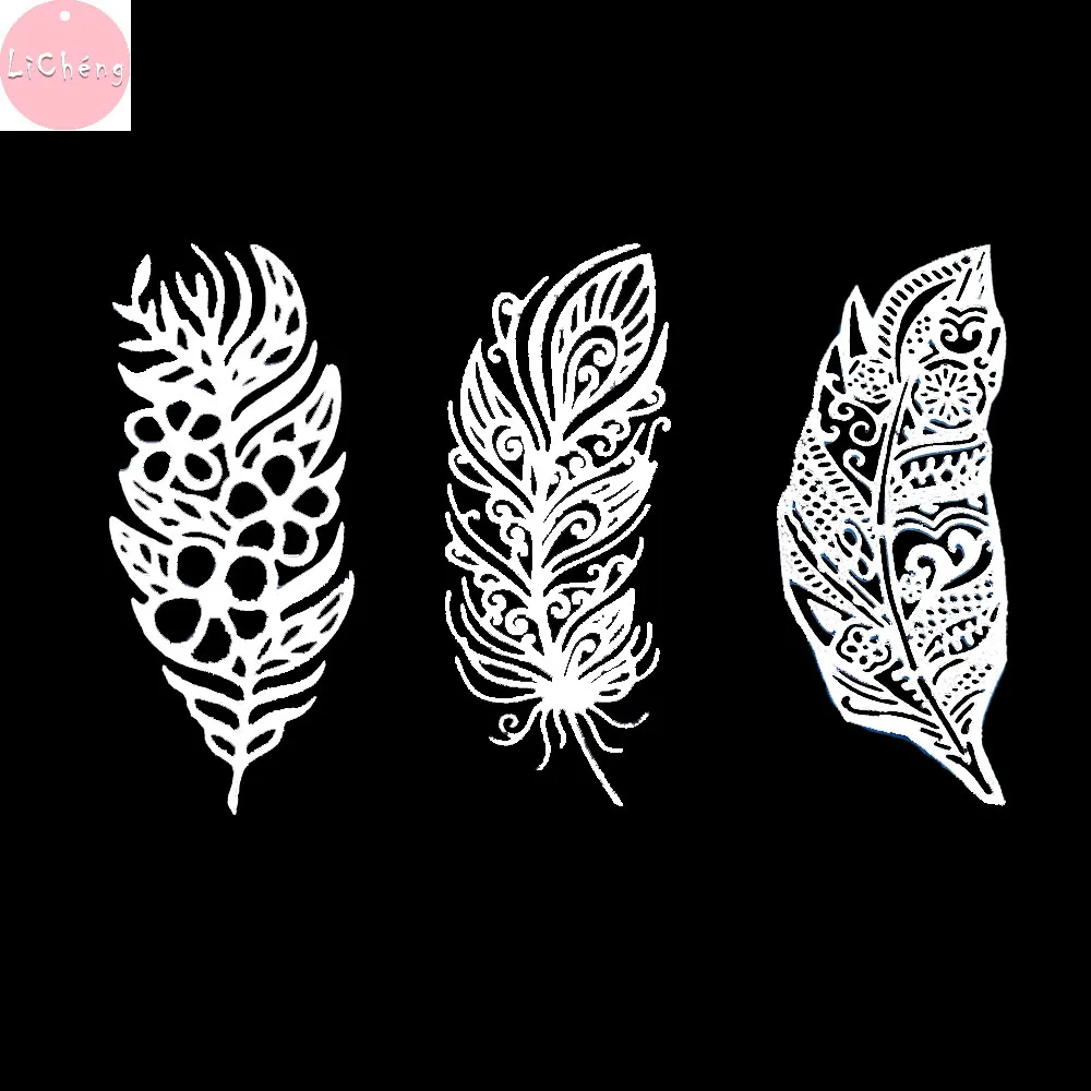 

Scrapbooking Cutting Dies Diy Craft Mold Templates Stencil Crafts Feather Dies Scrapbooking Paper Embossing Card Making Tools
