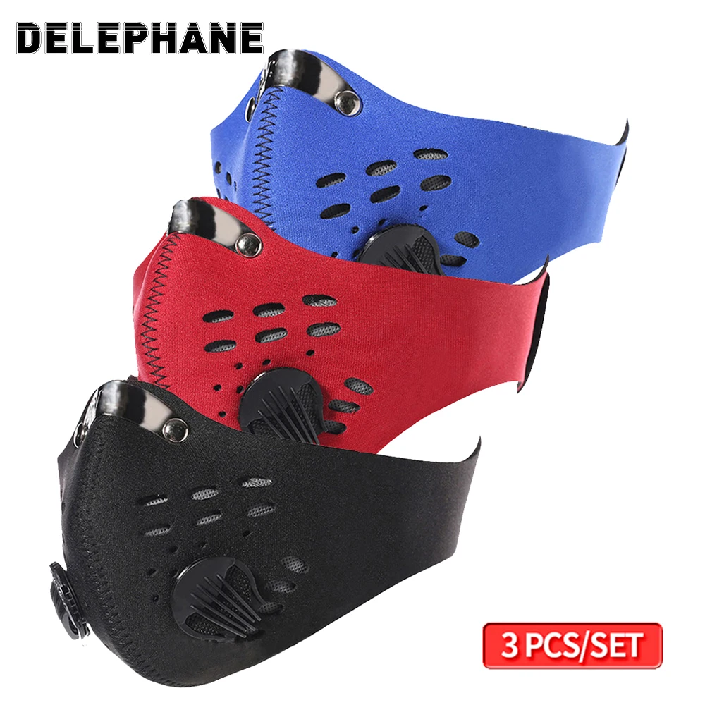 

Маска для лица, сетчатая, 3 шт./компл., для езды на велосипеде