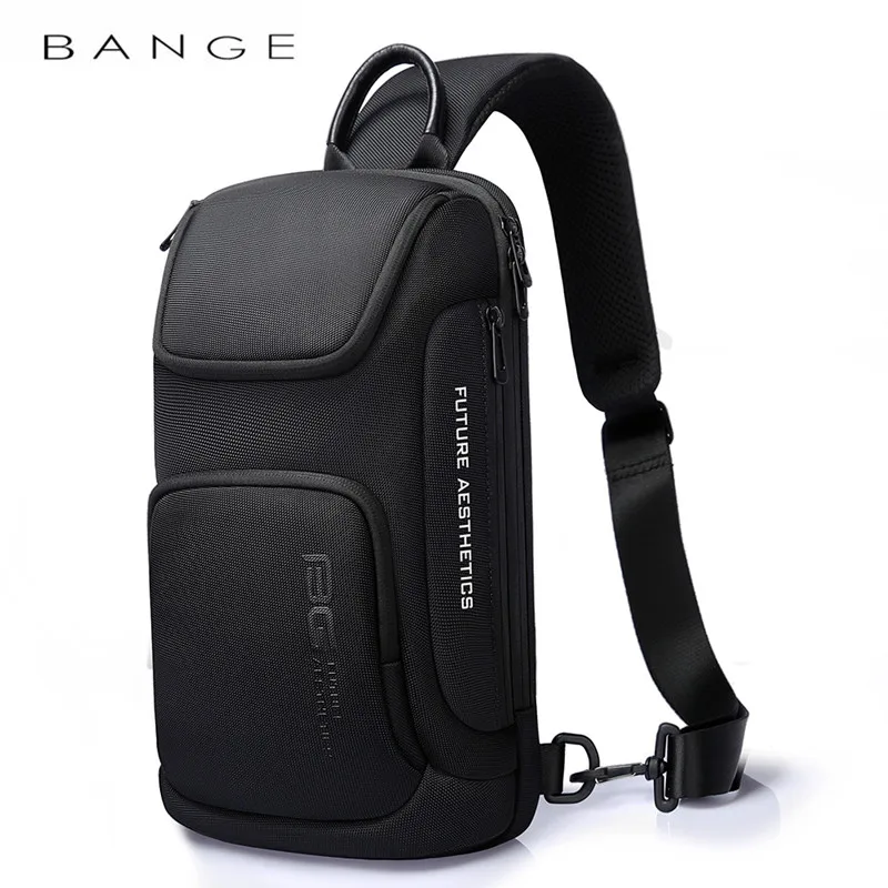 NEW Multi-Use Luxury Casual Shoulder Sling Bag Portable Waterproof Hiking Short Travel Messenger Chest Bag For Male USB Charging