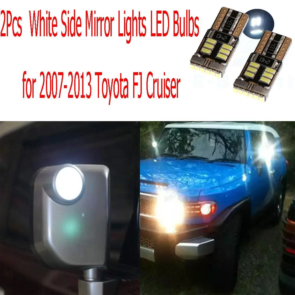 

2 шт., светодиодные лампы для зеркала для Toyota FJ Cruiser 2007-2013