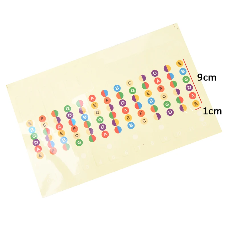 

9*1 см гриф Примечания карта этикетки Стикеры гриф лад наклейки для 6 гитара