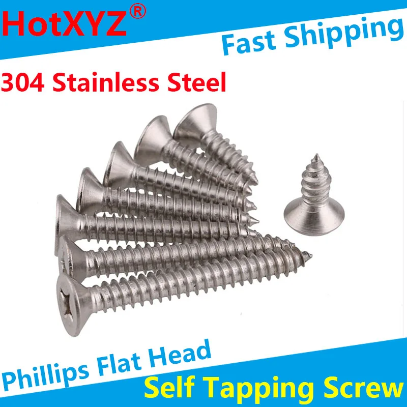 Крестообразный винт из нержавеющей стали 304 с плоской головкой Phillips KA GB846|Винты| |