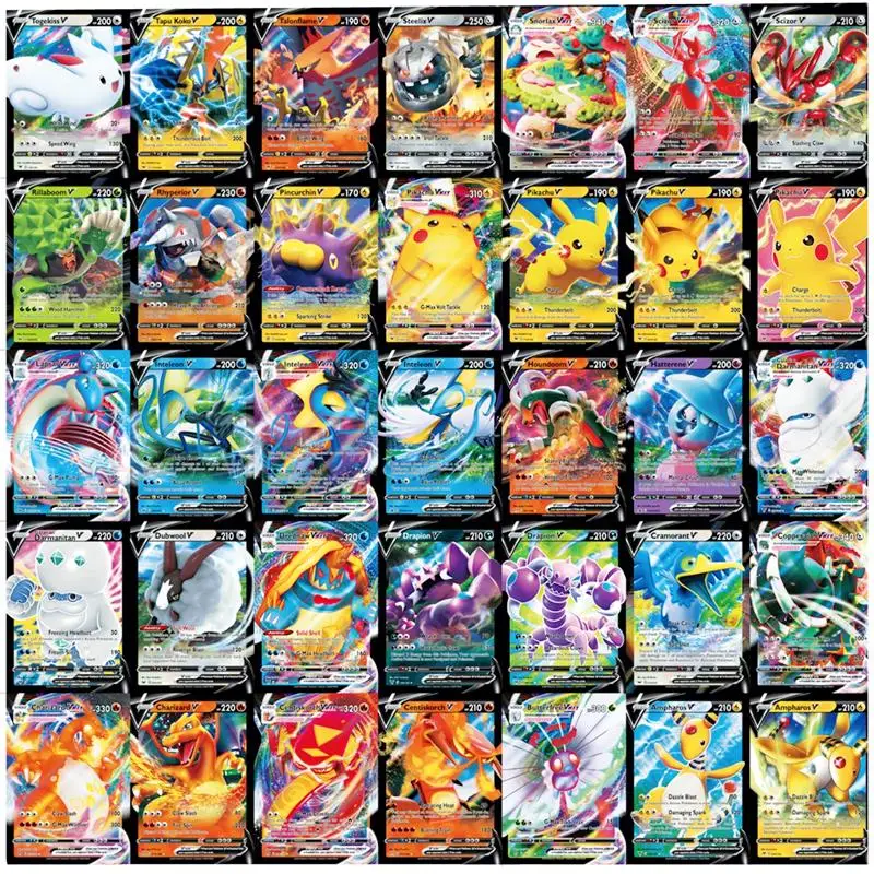 

New Pokemon Card Featuring 60 VMAX Game Battle Carte Trading English Version 200 GX Tag Team 30 EX MEGA 20 ENERGY Shining Cards