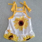 Женское платье без рукавов, с большим бантом и цветами