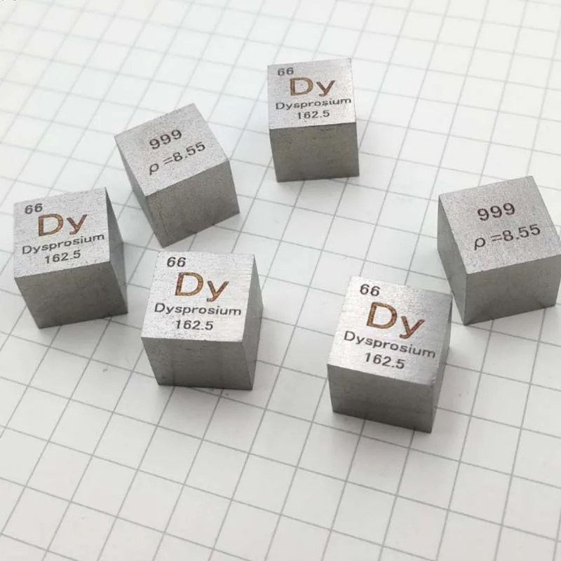 10 мм кубик для периодического стола Диспрозий Dy 99.9% чистый диспрозиума