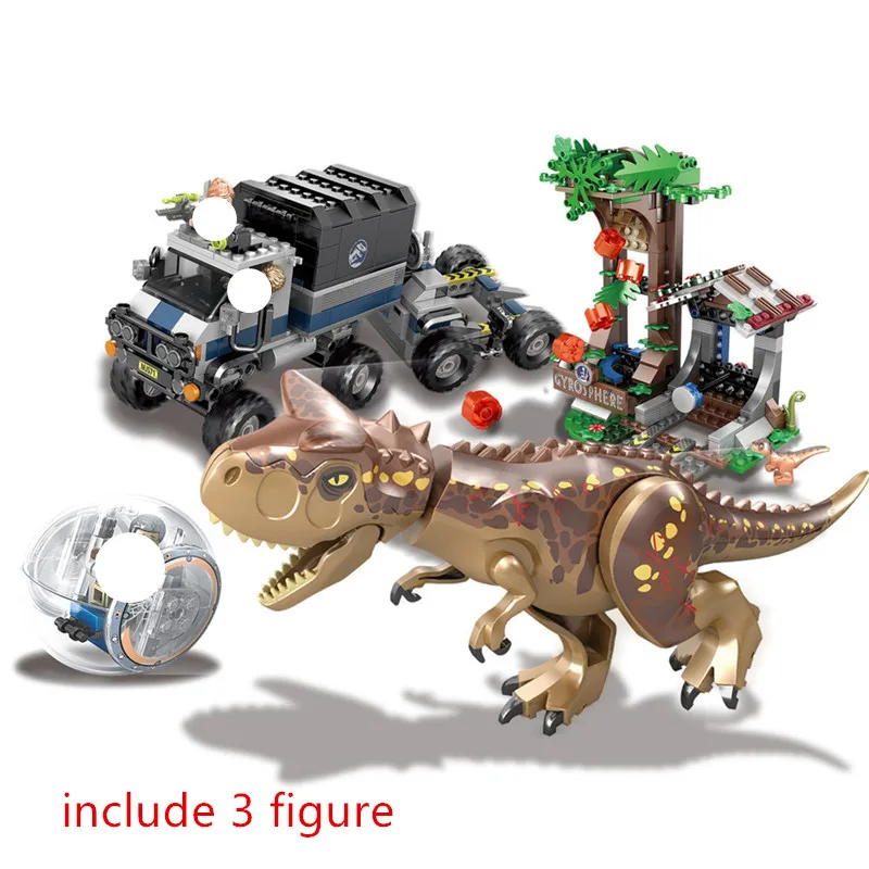 Конструктор Парк Юрского периода Carnotaurus комплект строительных блоков с