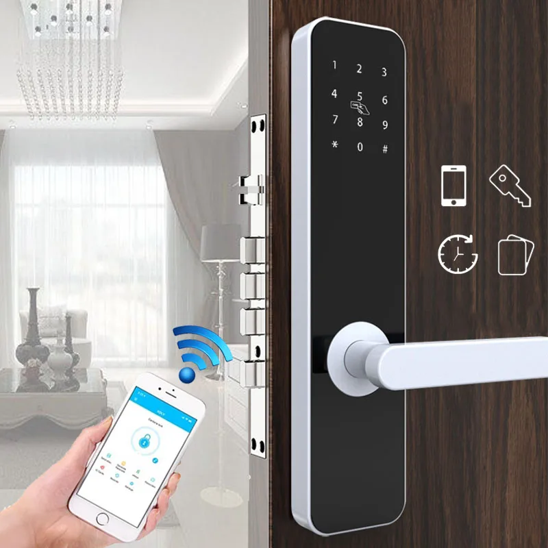 Дверной замок с Wi Fi кодом водонепроницаемый электронный дверной