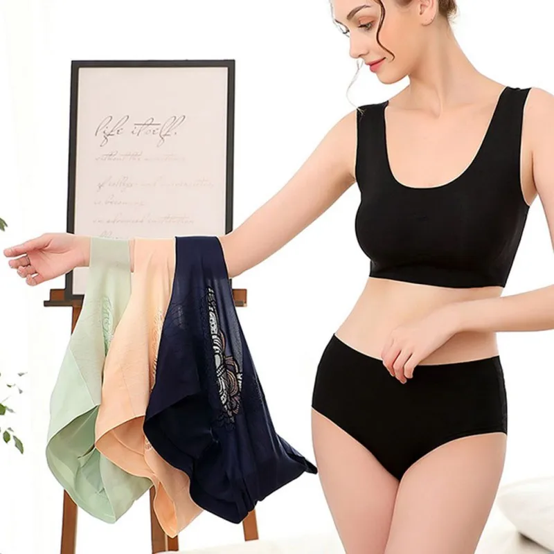 

Women's Thin Large Size Sports Sleep Underwear Hollow Back Bra Large Size For All Seasons