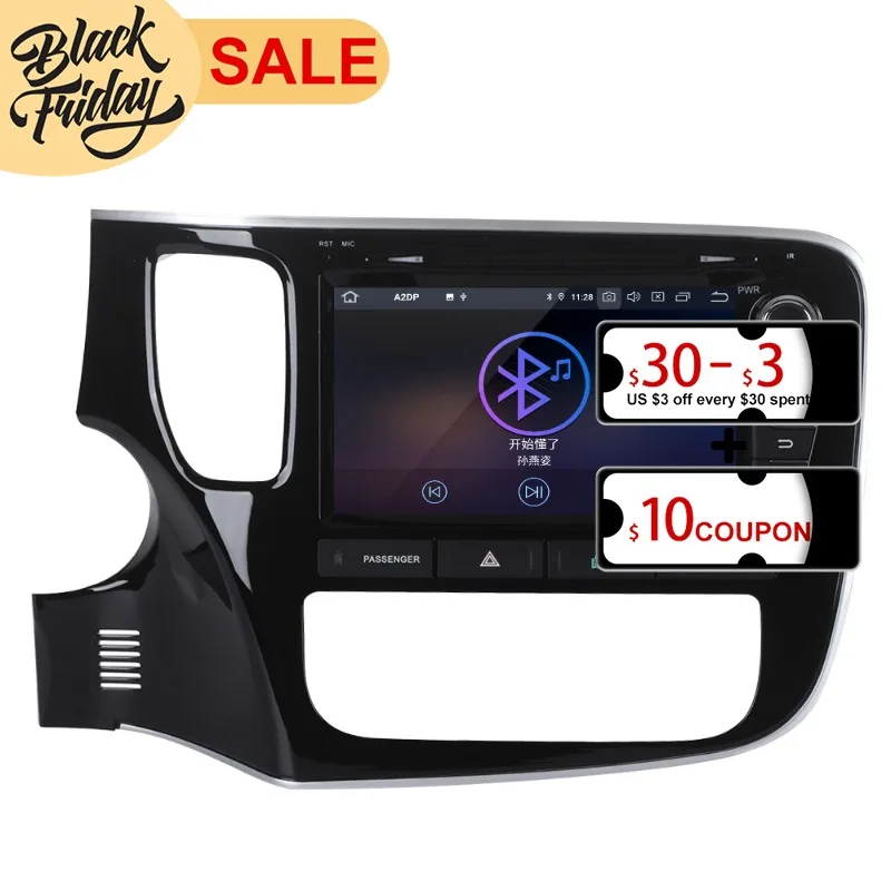 Автомобильный мультимедийный плеер Android 8 0 4 Гб + 64 ГБ для Mitsubishi Outlander 2014