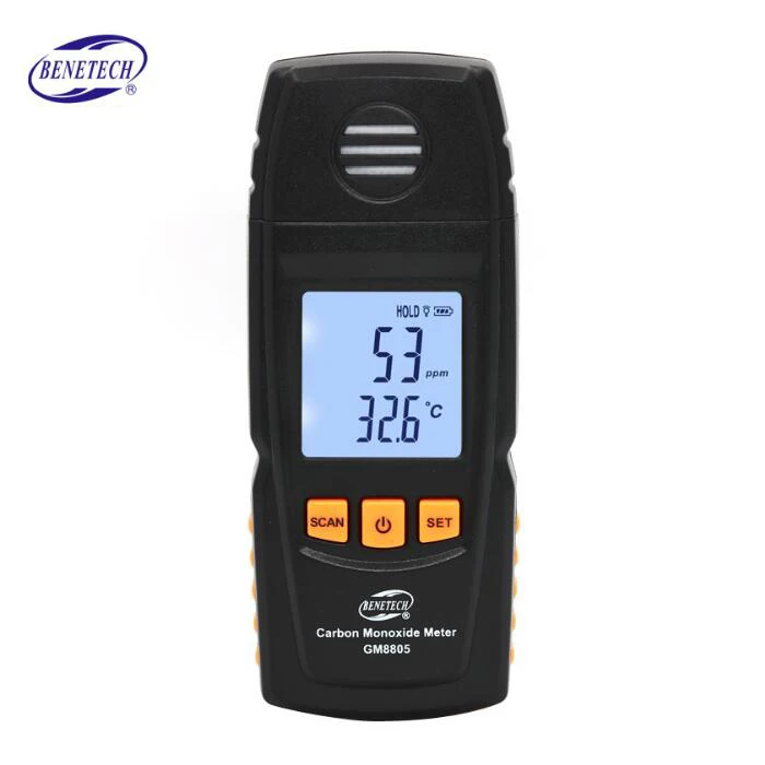 

BENETECH GM8805 Digital Carbon Monoxide Gas Analyzer Air Quality 0-1000ppm CO Detector Monitor Tester Meter
