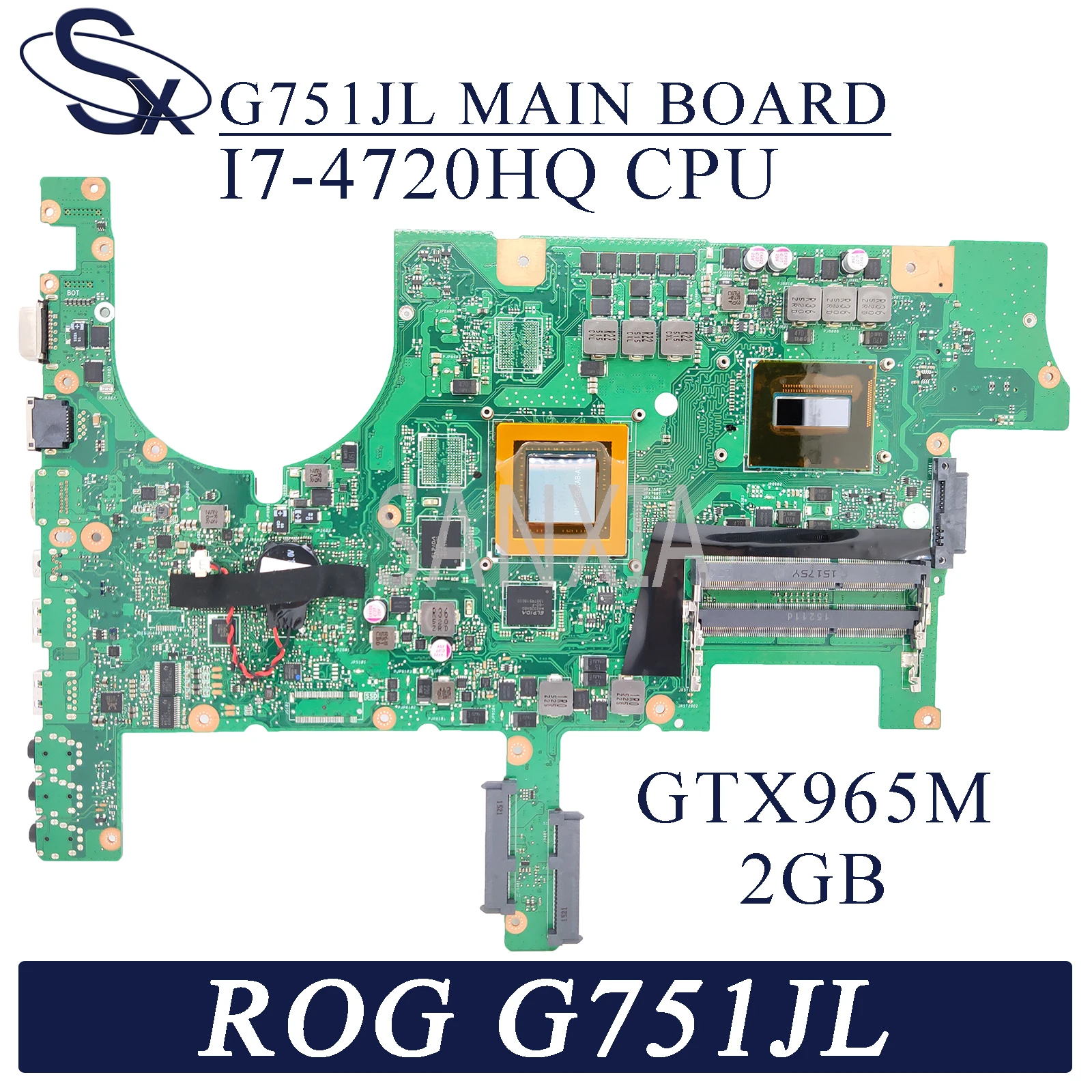 Материнская плата KEFU G751JL для ноутбука ASUS ROG оригинальная материнская GTX965M|motherboard