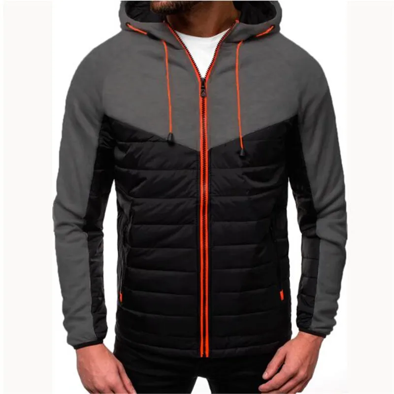 Повседневная куртка с капюшоном мужские толстовки принтом модные пальто