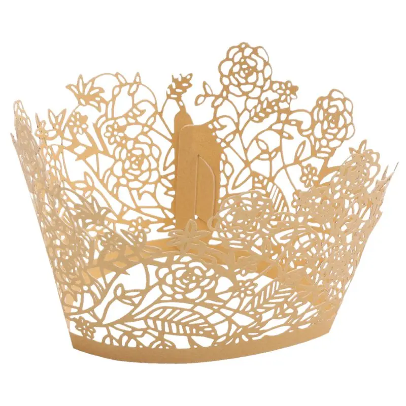 100 шт. кружевные пустотелые вкладыши для кекса бумажные стаканчики торта товары