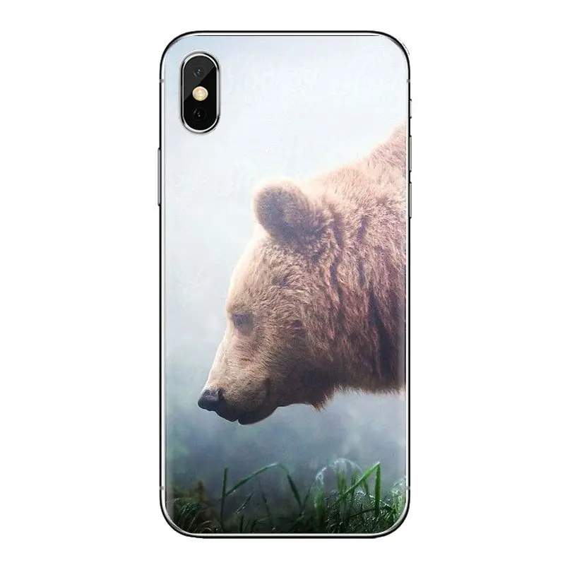 Transparent Soft Cases Covers Lonely Alaska Brown Bear For Samsung Galaxy J1 J2 J3 J4 J5 J6 J7 J8 Plus 2018 Prime 2015 2016 2017 |