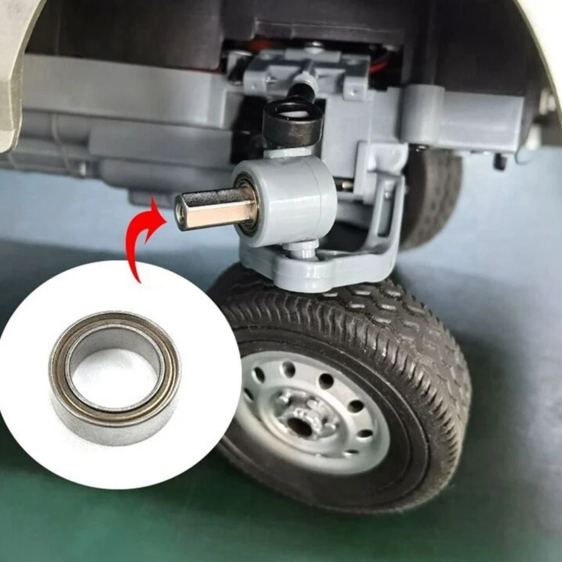 

8Pcs Metal Bearing Upgrade Accessories with Metal Rear Axle with Drive Shaft Replacement Parts