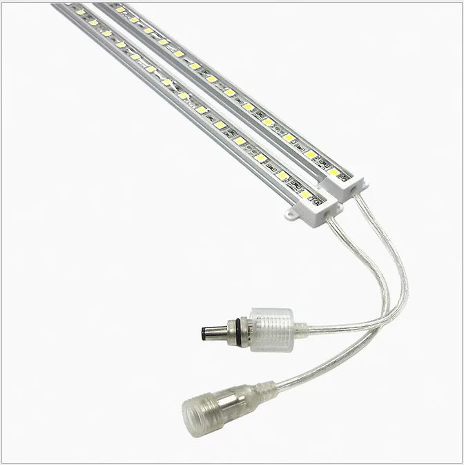

30pcs/50pcs Glue Epoxy waterproof led bar lights 100cm 16w 1M IP68 led tube bar strip DC12V 72 SMD5050 LED Hard tube Strip