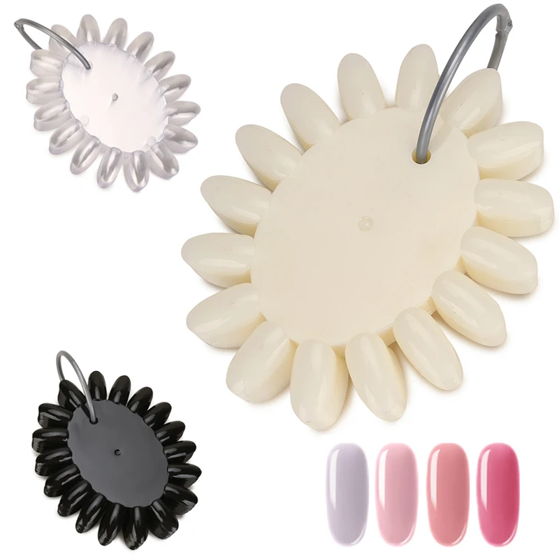 10 шт. овальные фломастеры для ногтей цветная карточка с кольцом-пряжкой