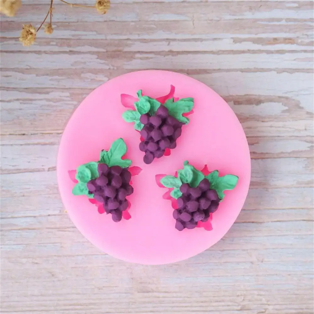 Виноград изюм фруктовый лист Урожай форма природа ферма объемные силиконовые