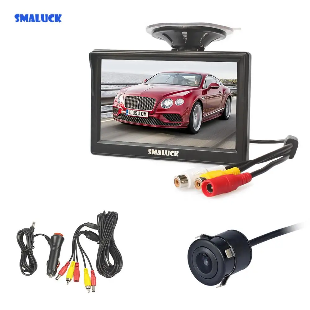 SMALUCK 5 &quotHD Автомобильный монитор 120 градусов Водонепроницаемая Автомобильная
