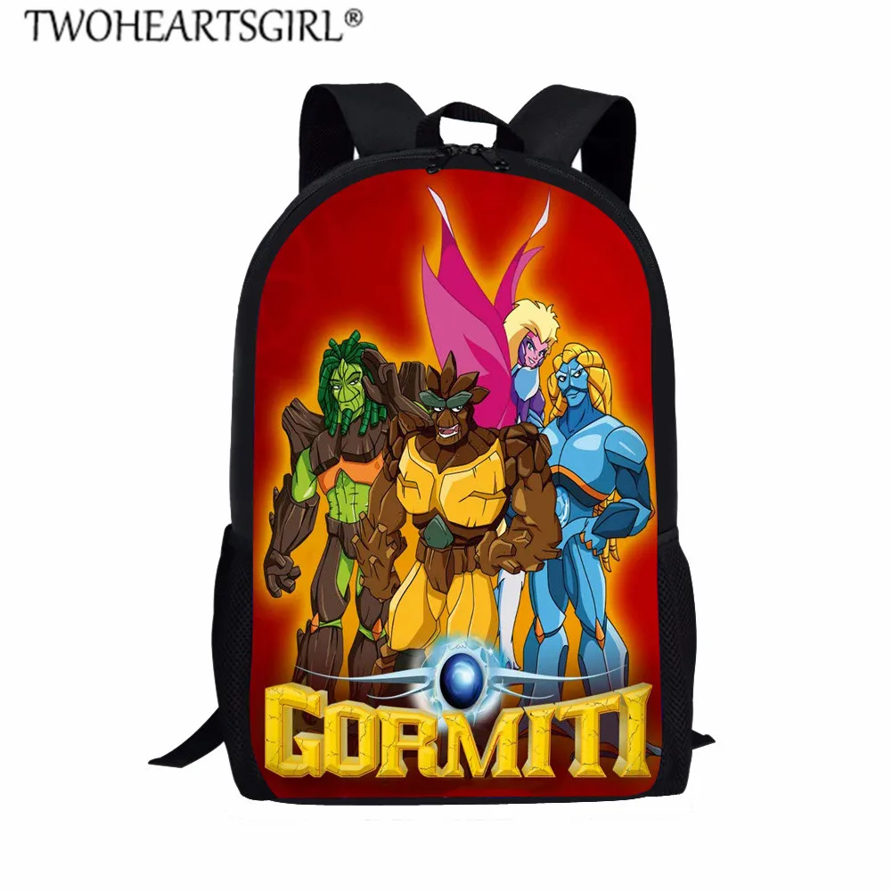 LH1186C Twoheartsgirl детские школьные сумки для мальчиков игры Gormiti школьные сумки для учеников начальной школы большой емкости рюкзак наборы для девочек мальчиков ранец - Цвет: LH1186C