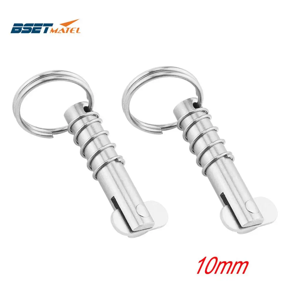 2X 10mm Marine grade stainless steel 316 Boat Quick Release Pin Hardware Deck Hinge Replacement Accessories | Спорт и развлечения