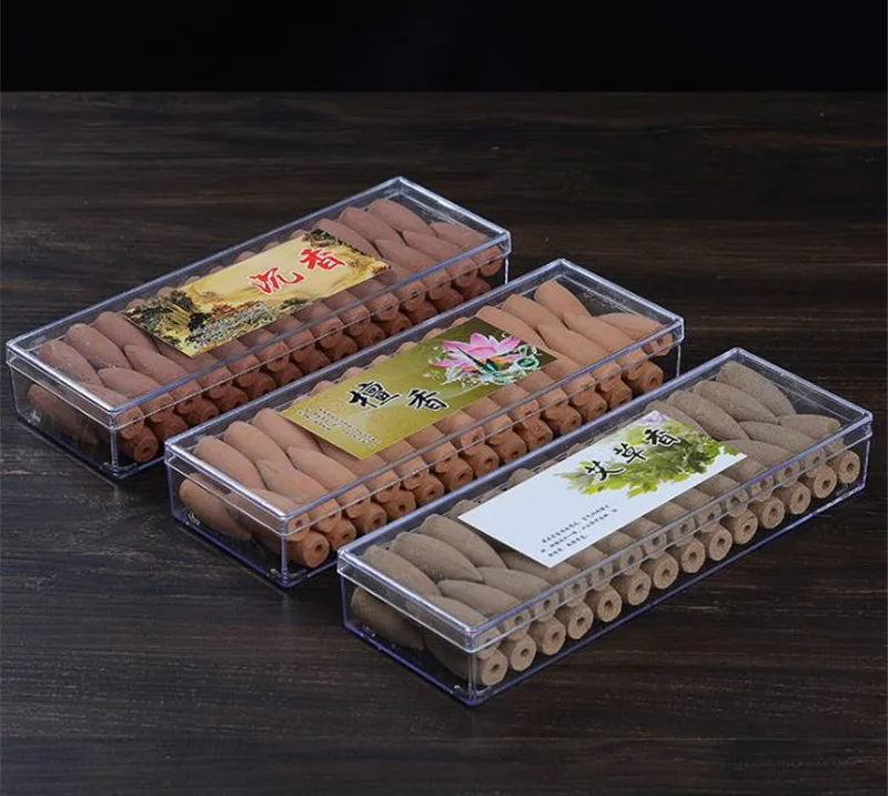 

50Pcs/Box 100% Handmade Large Smoke Backflow Incense Cones Home Tea House Yoga Fragrance Good Smell