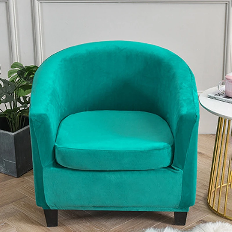 Замшевый чехол для кресла полноразмерный съемные чехлы дивана эластичный