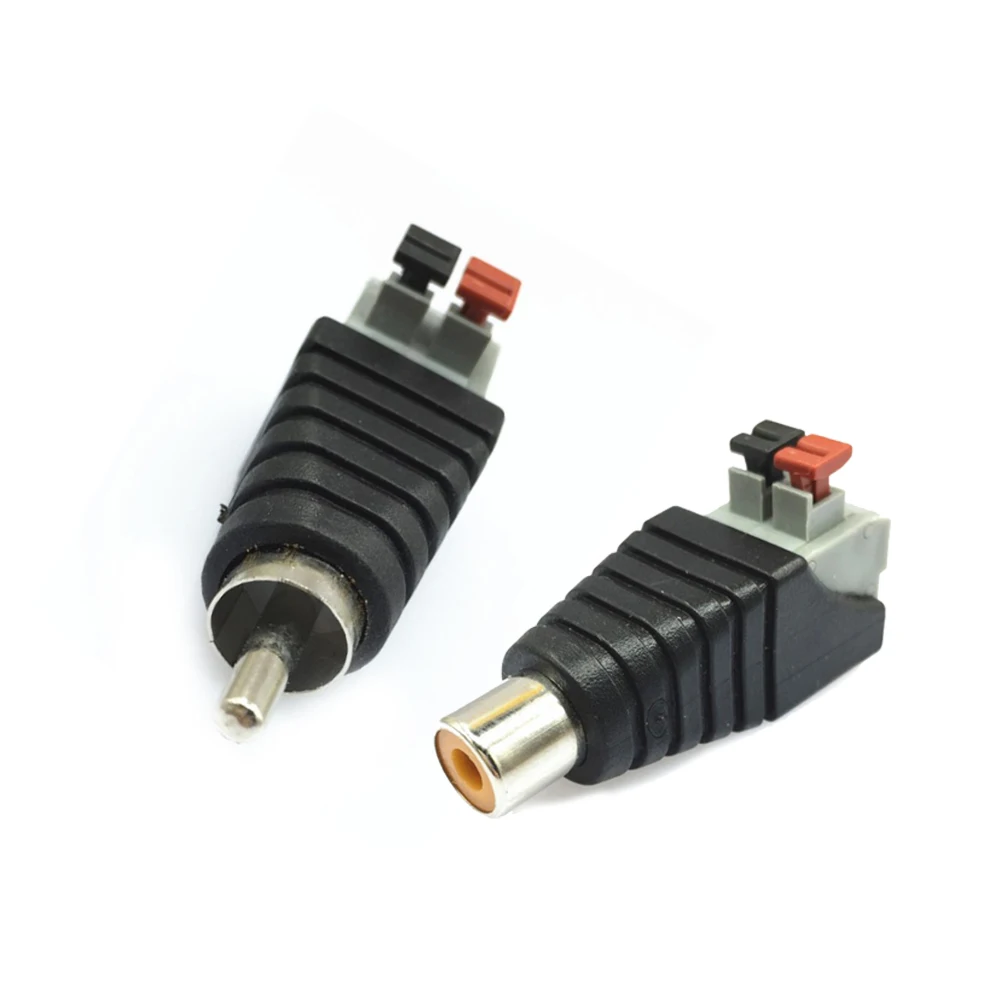 

2 шт., высококачественный адаптер-переходник со штекером RCA