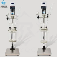 sf 2l laboratory scale jacketed glass reactor chemical glass reactor lab use